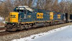 CSX 2787 leads W019 at Bailey Rd.